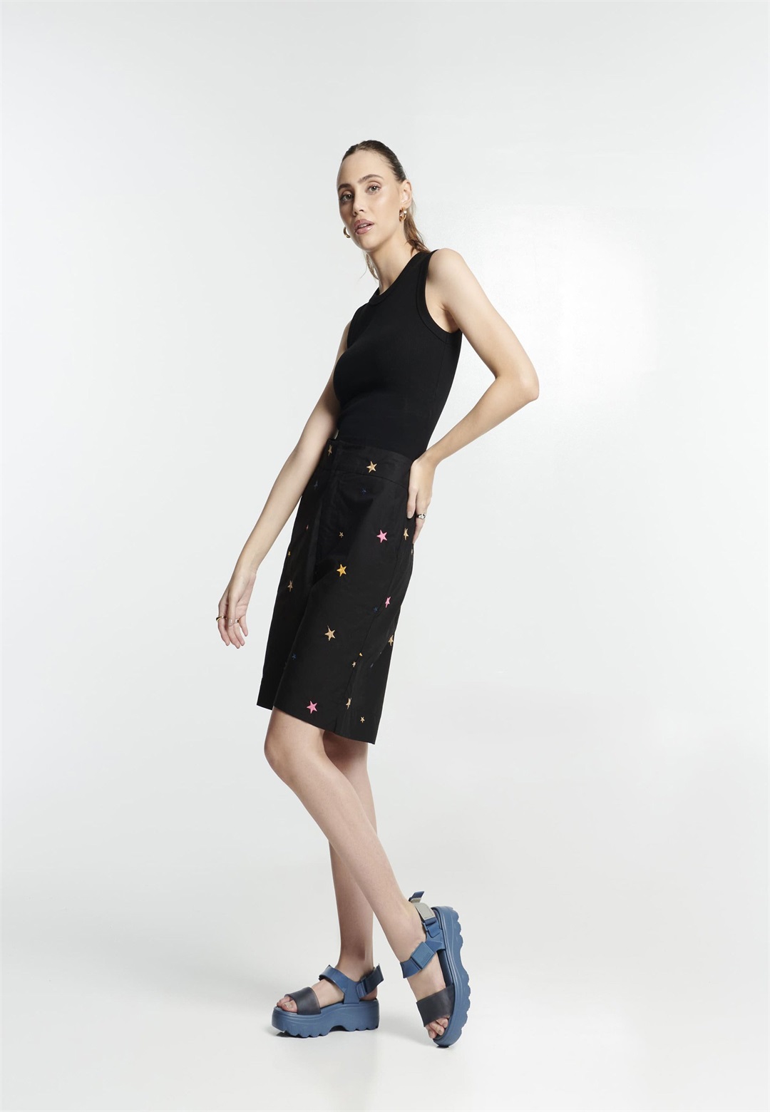 Melissa COMPENSÉE KICK OFF - Plateausandalette - bk blue blue/blau