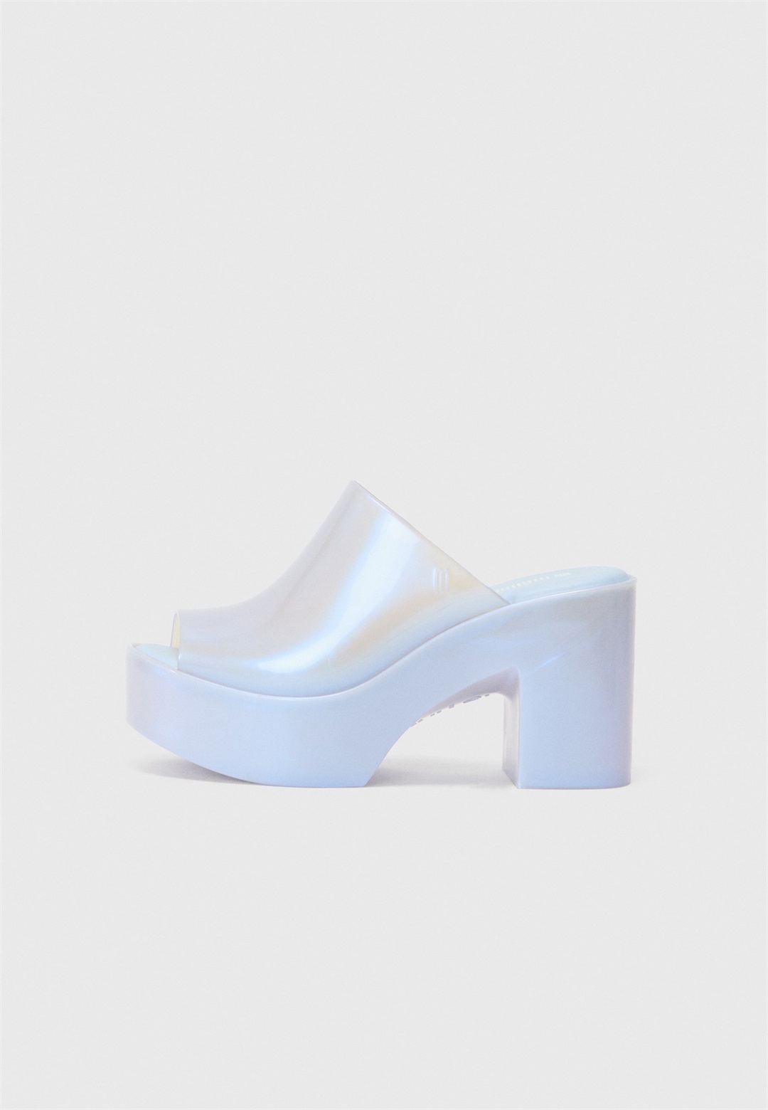 Melissa HYPE - Pantolette hoch - pearly blue/blau