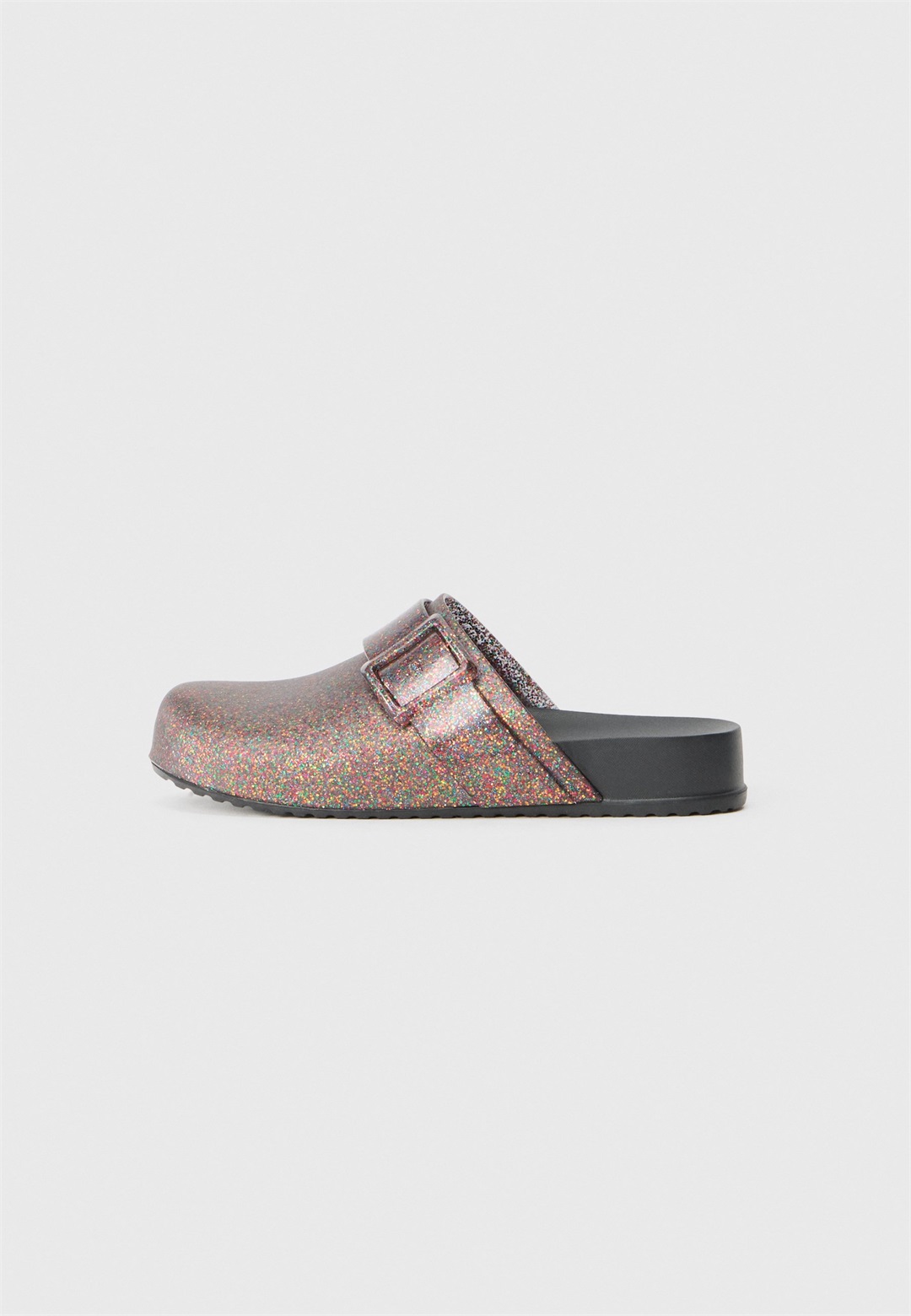 Melissa Pantolette flach - black/multi-coloured/schwarz