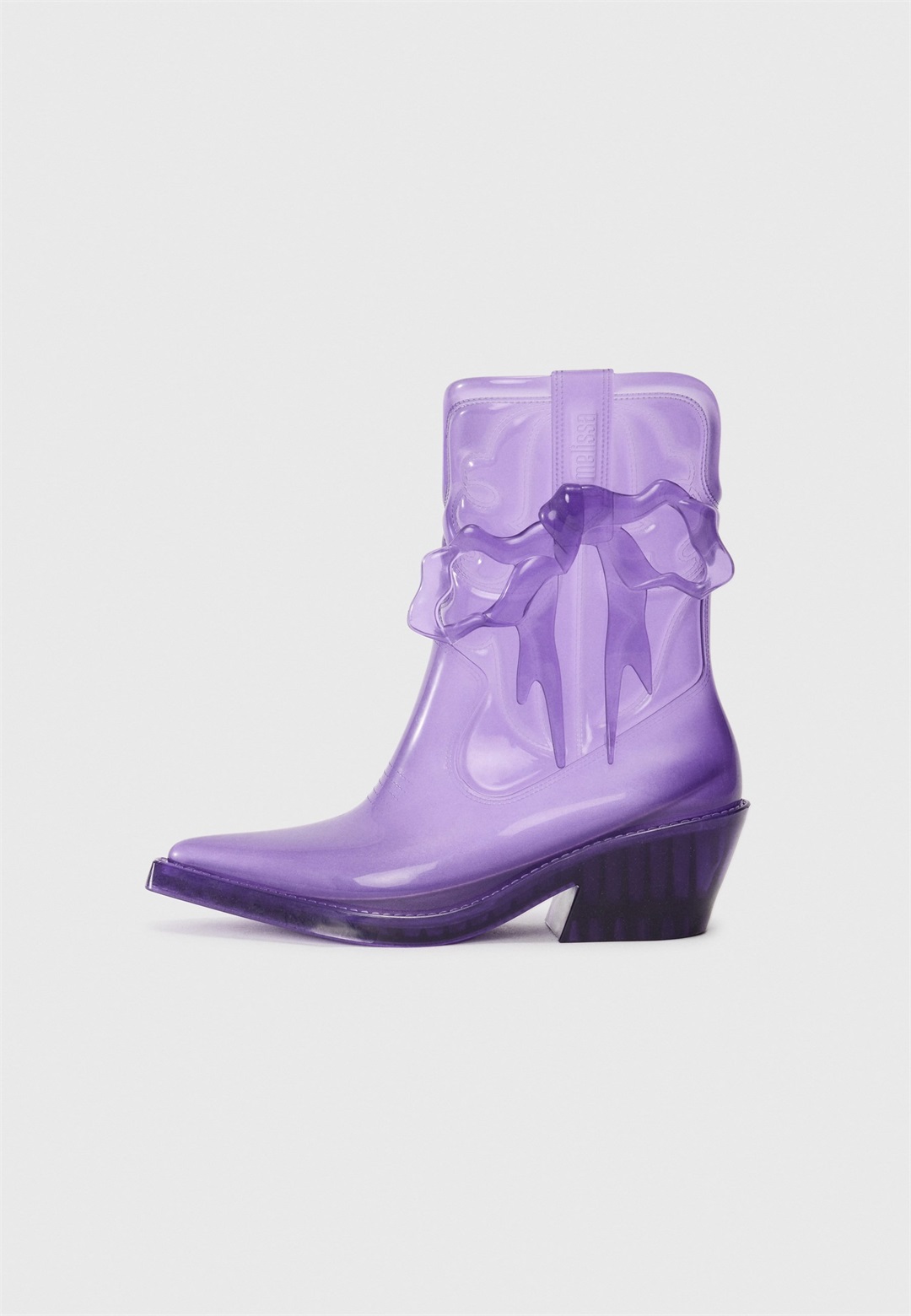 Melissa Cowboy-/Bikerstiefelette - transparent purple/transparent