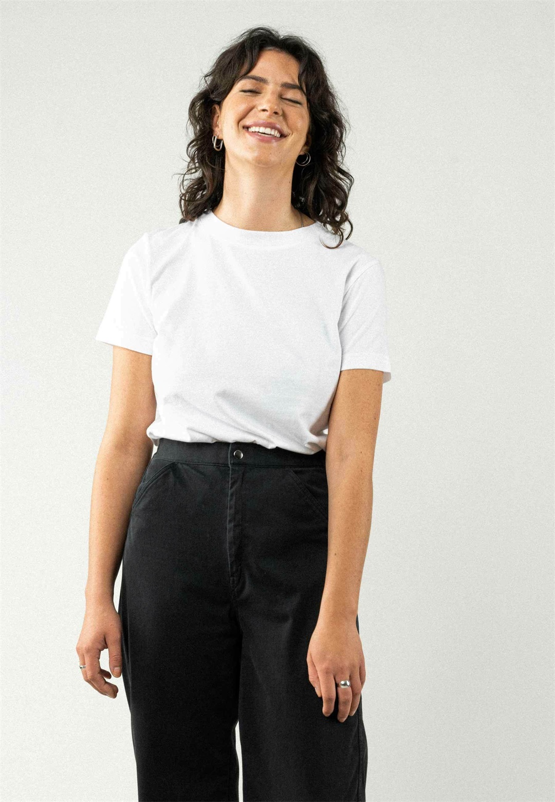 MELA KHIRA - T-Shirt basic - weiß