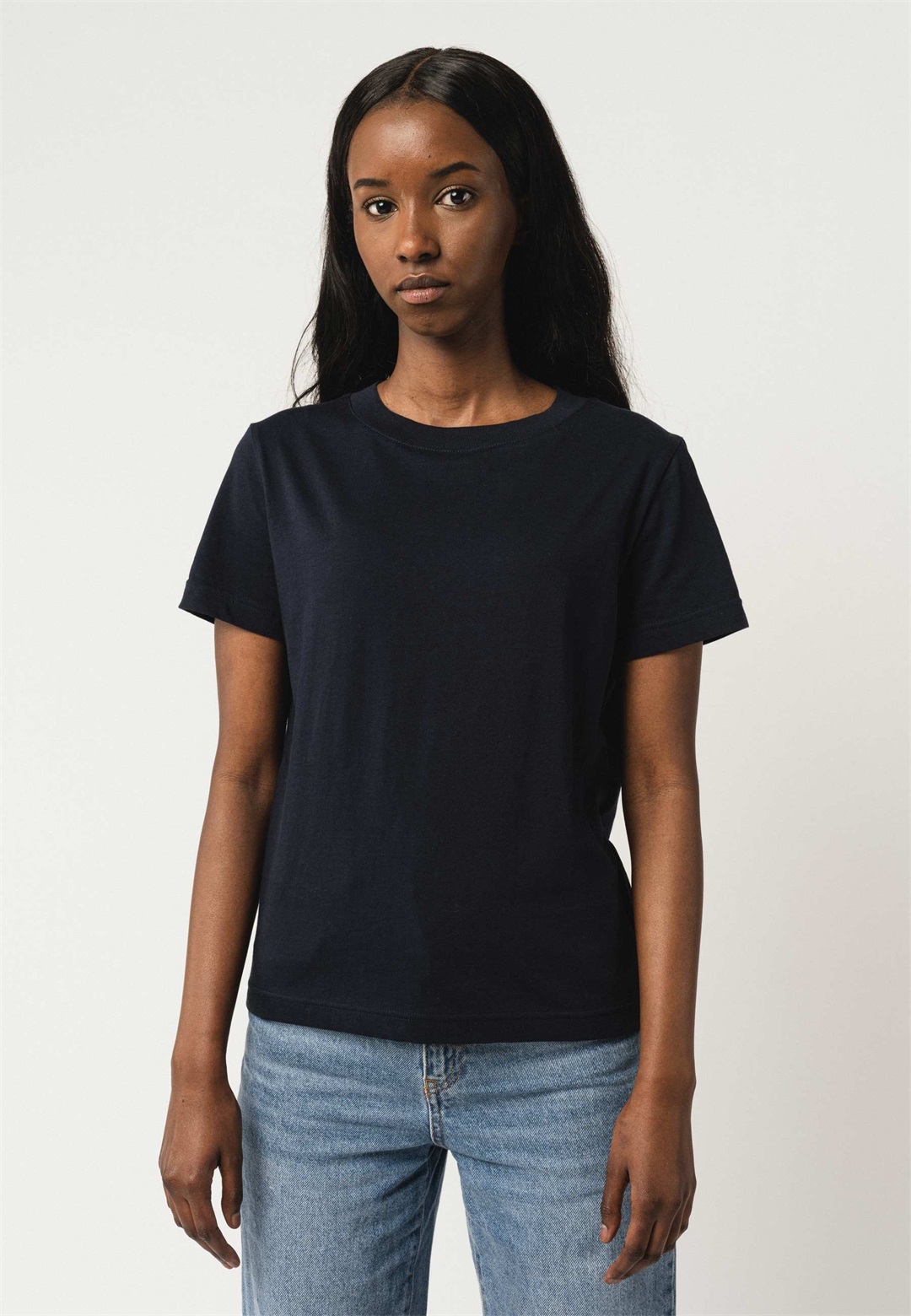 MELA KHIRA - T-Shirt basic - navy/dunkelblau
