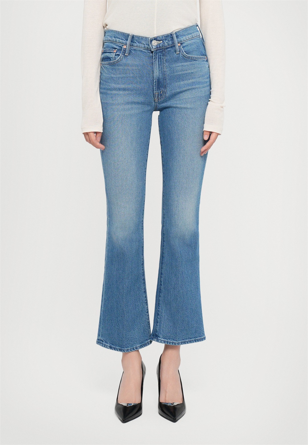 Mother THE OUTSIDER FLOOR SUPERIOR - Jeans Bootcut - blue denim