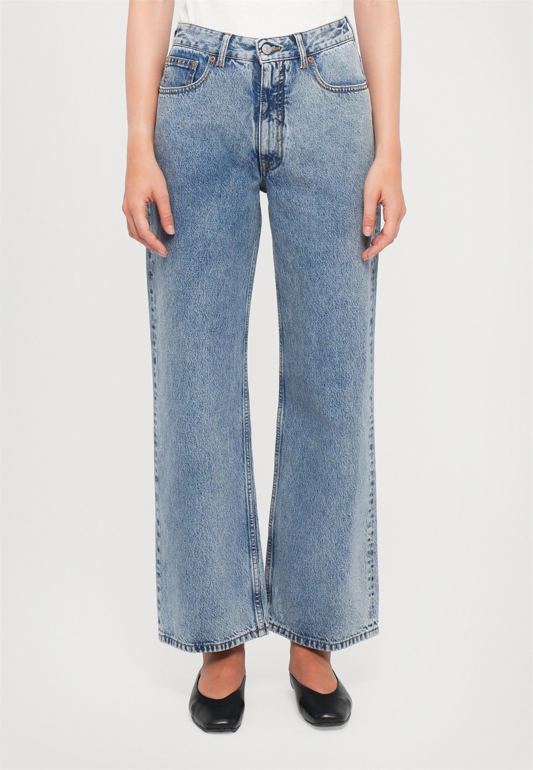 MM6 Maison Margiela PANTS - Jeans Relaxed Fit - light blue/hellblau