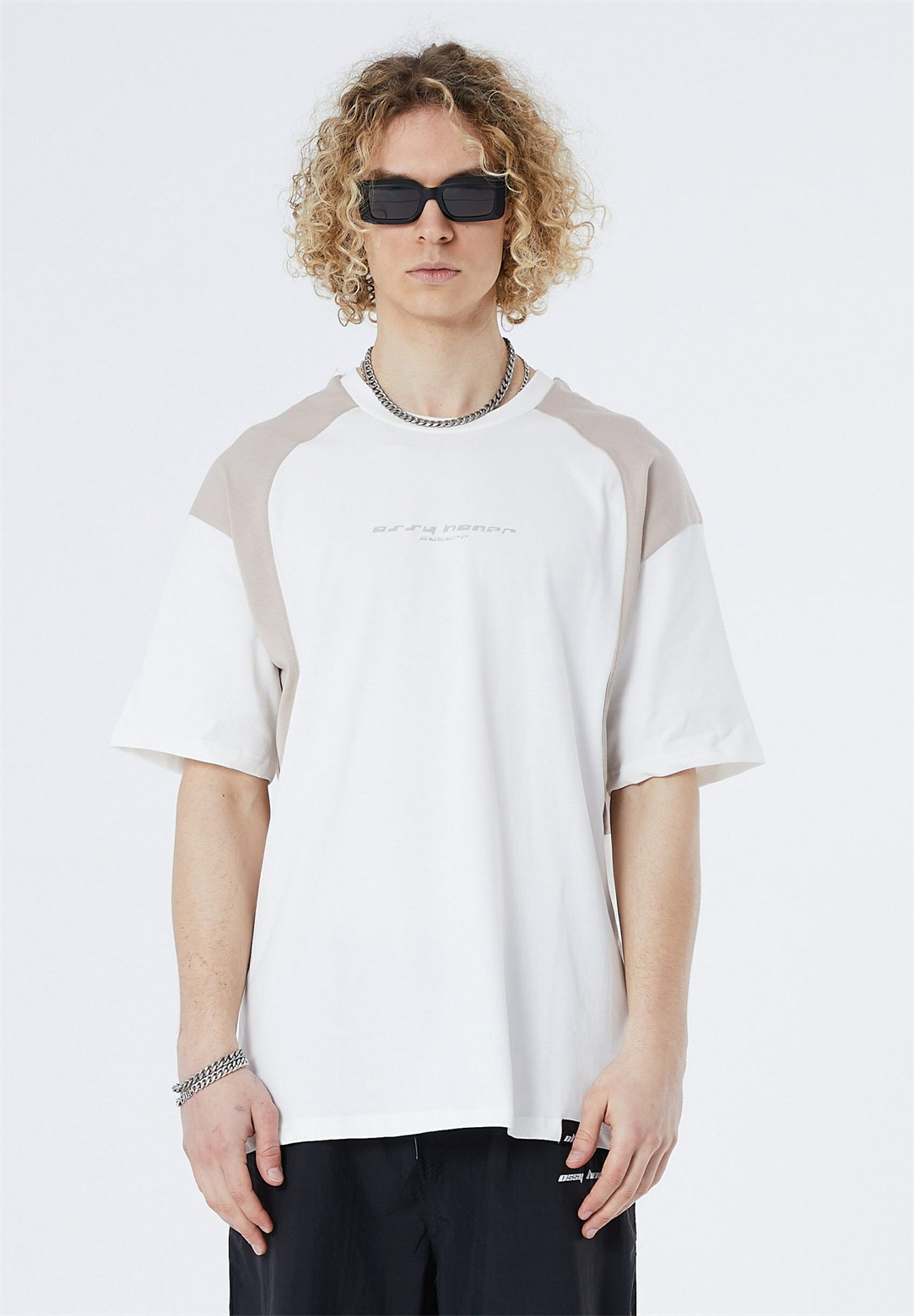 Megaman OVERSIZE FIT - T-Shirt print - weiß