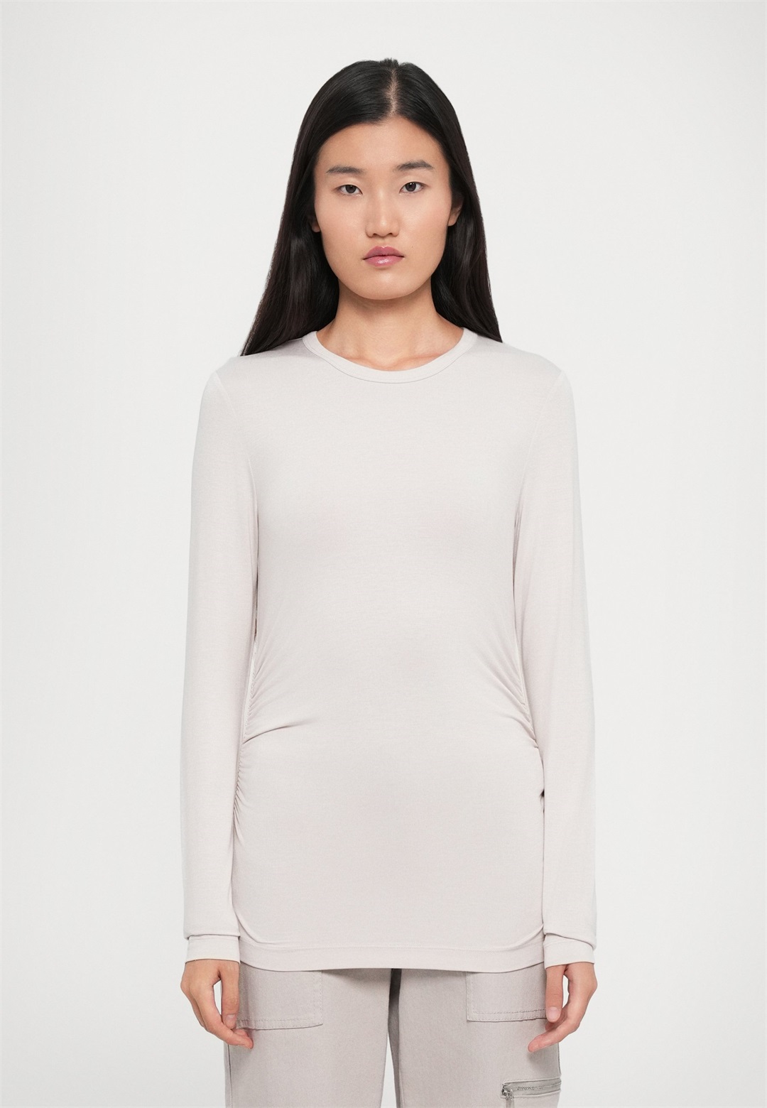 MAX&Co. FORO - Langarmshirt - eis ./weiß