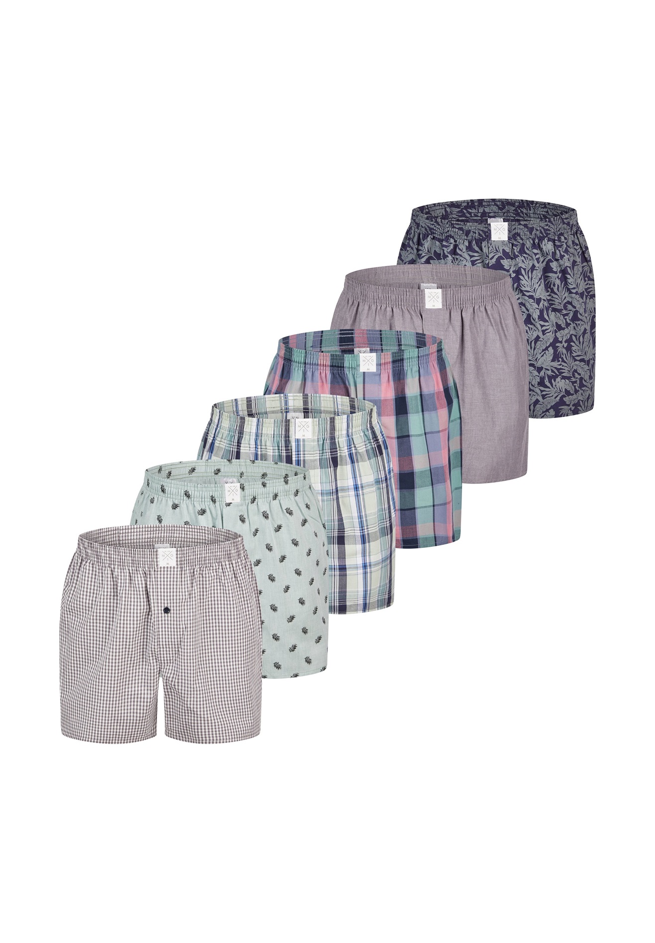 MG-1 6-PACK CLASSIC - Boxershorts - set/beige