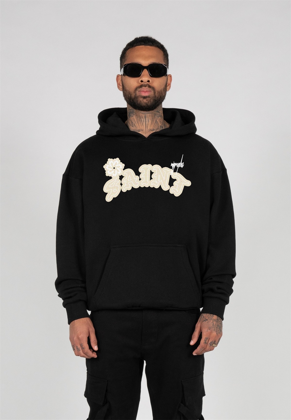MJ Gonzales Kapuzenpullover - black/schwarz