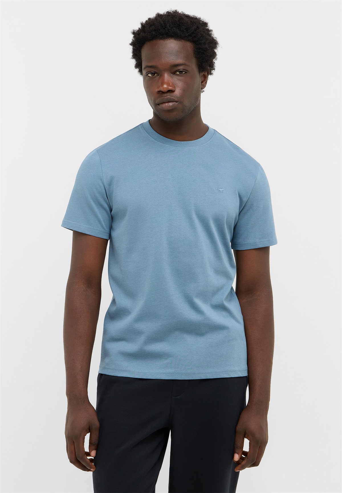 Mustang STYLE AUSTIN - T-Shirt basic - blau/dunkelblau