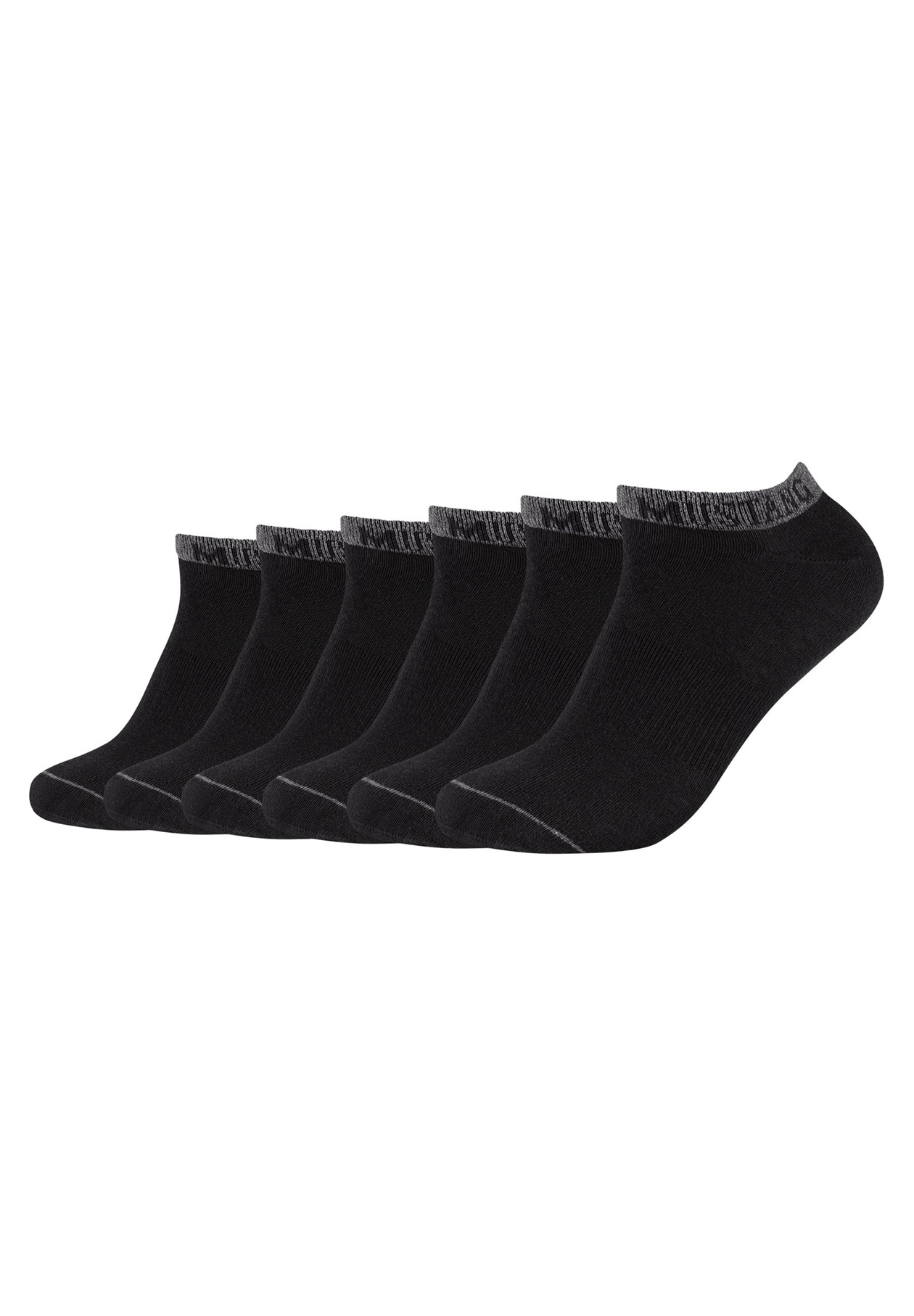 Mustang 6 PACK - Füßlinge - black/schwarz
