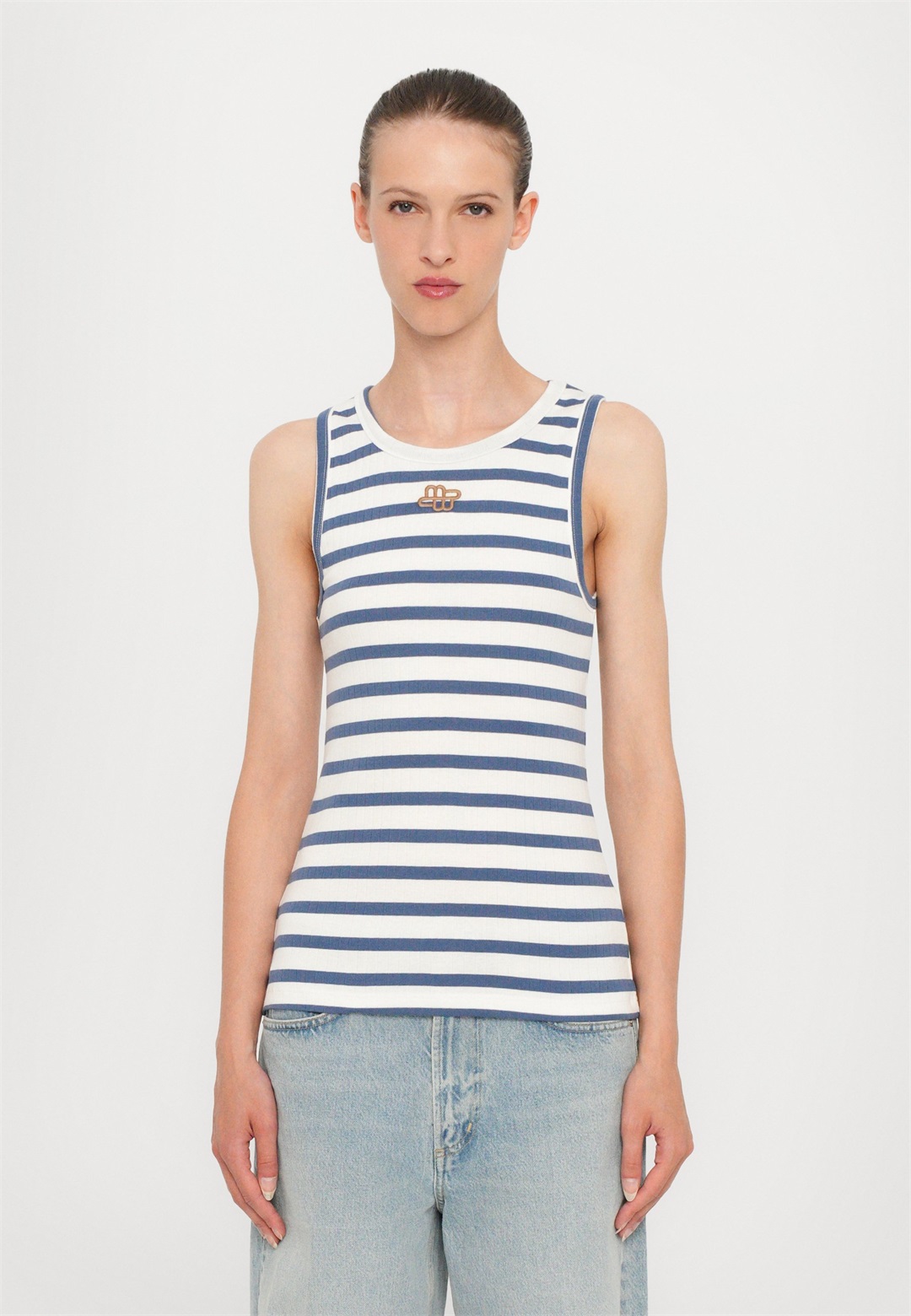 MUNTHE TEZZA - Top - blue/hellblau