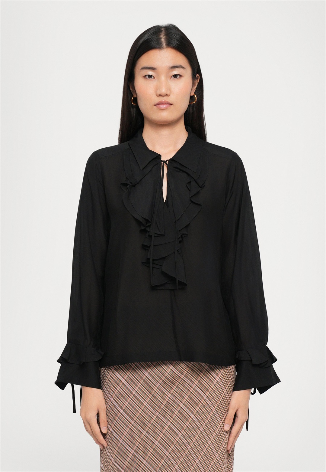 MUNTHE LESIENNA - Bluse - black/schwarz