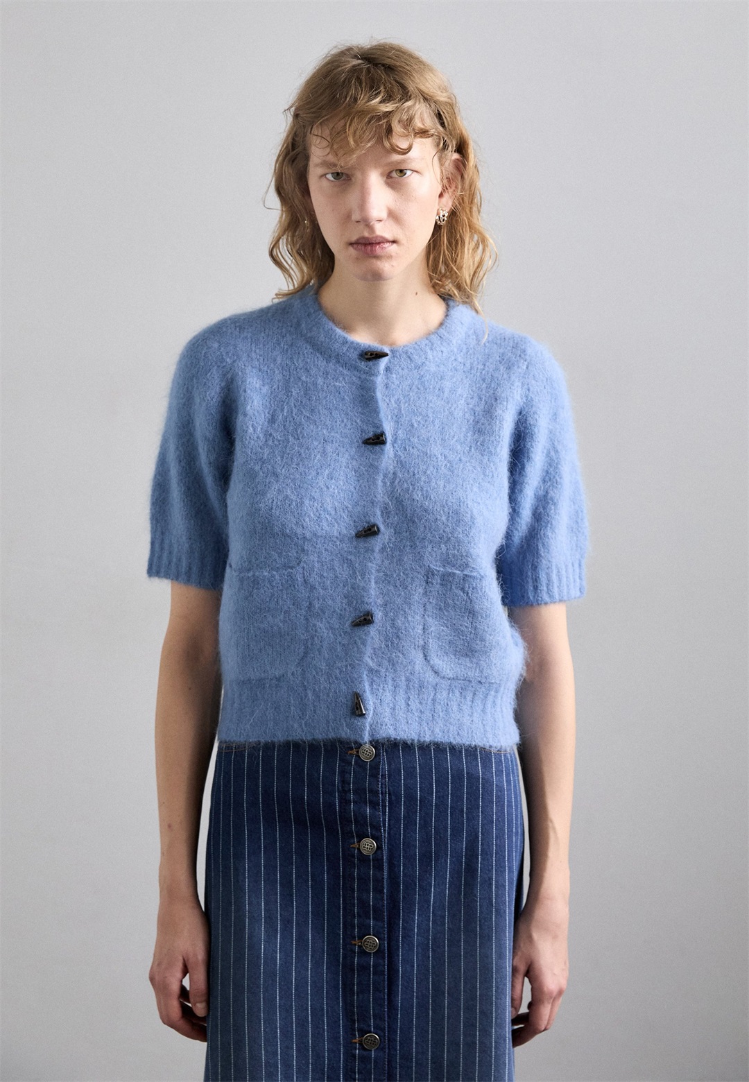 MUNTHE LOCCA - Strickjacke - blue/blau