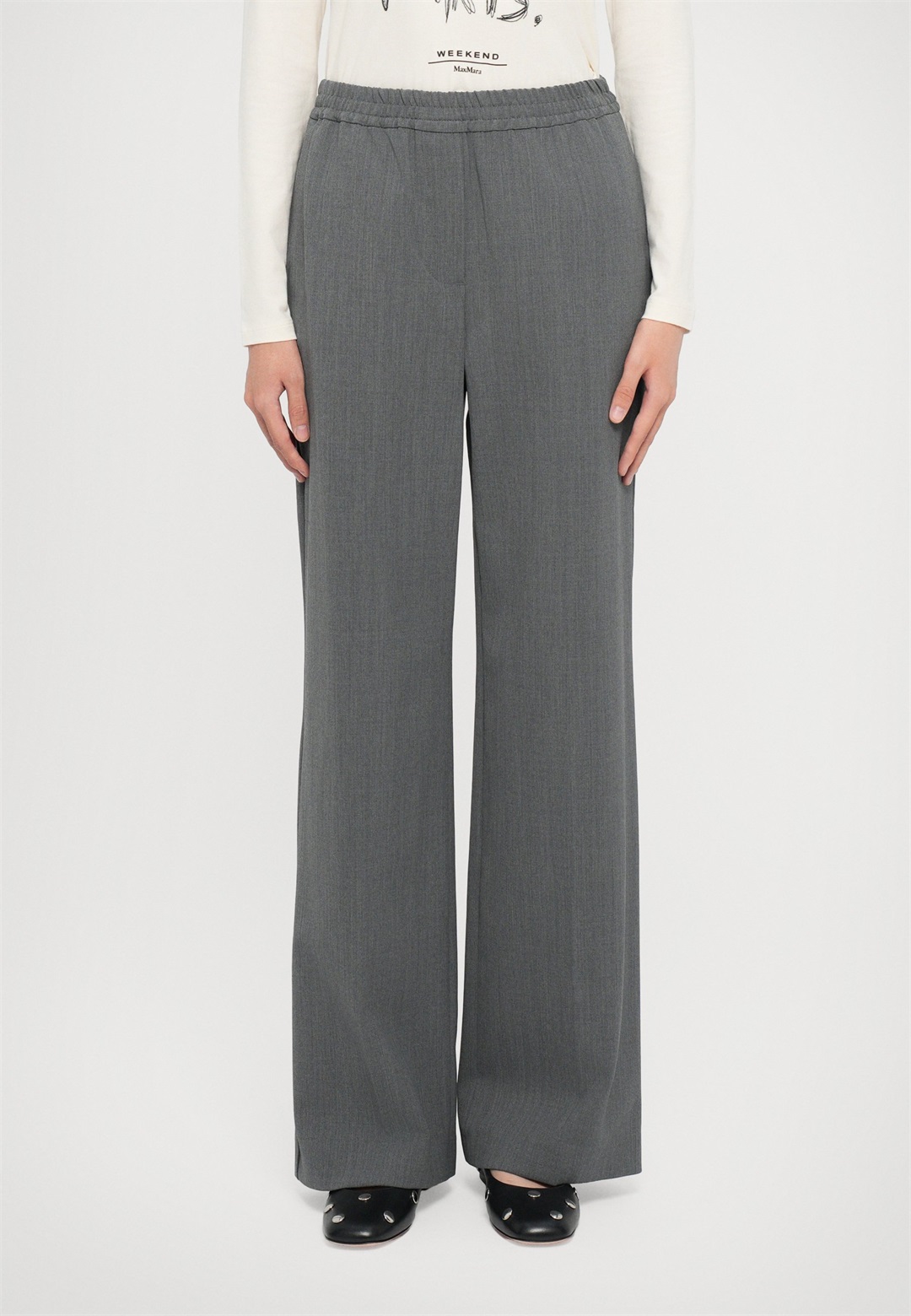 WEEKEND MaxMara PETRA - Stoffhose - grigio medio/grau