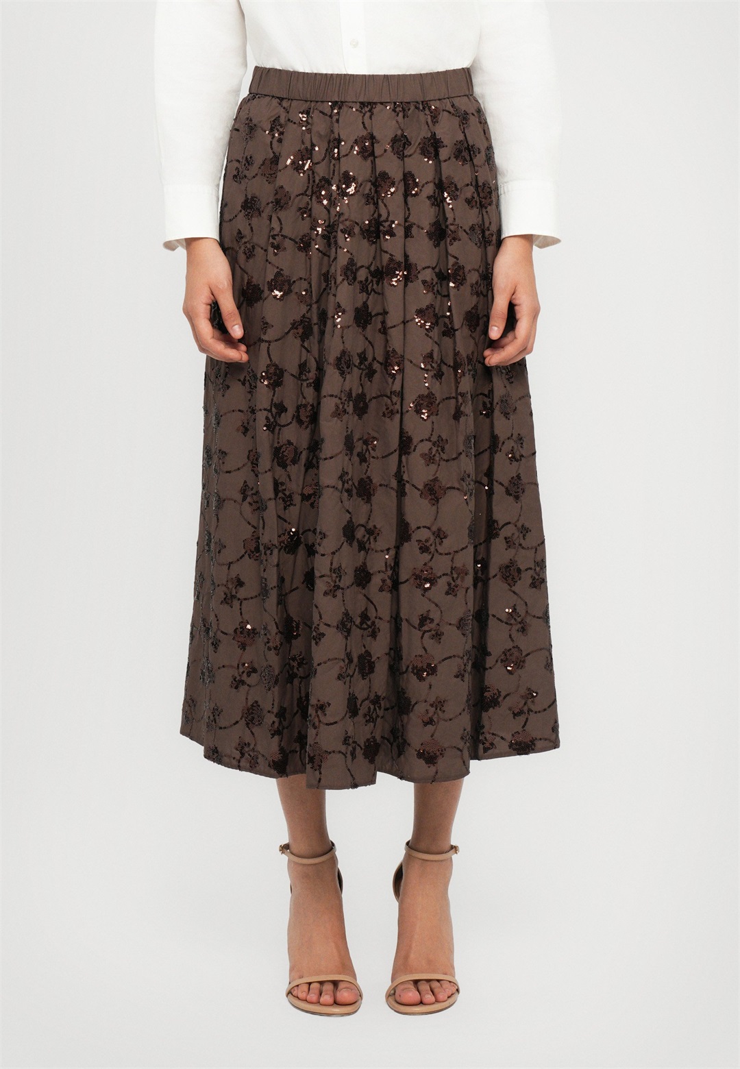 WEEKEND MaxMara TEMPRA - A-Linien-Rock - cioccolato/braun