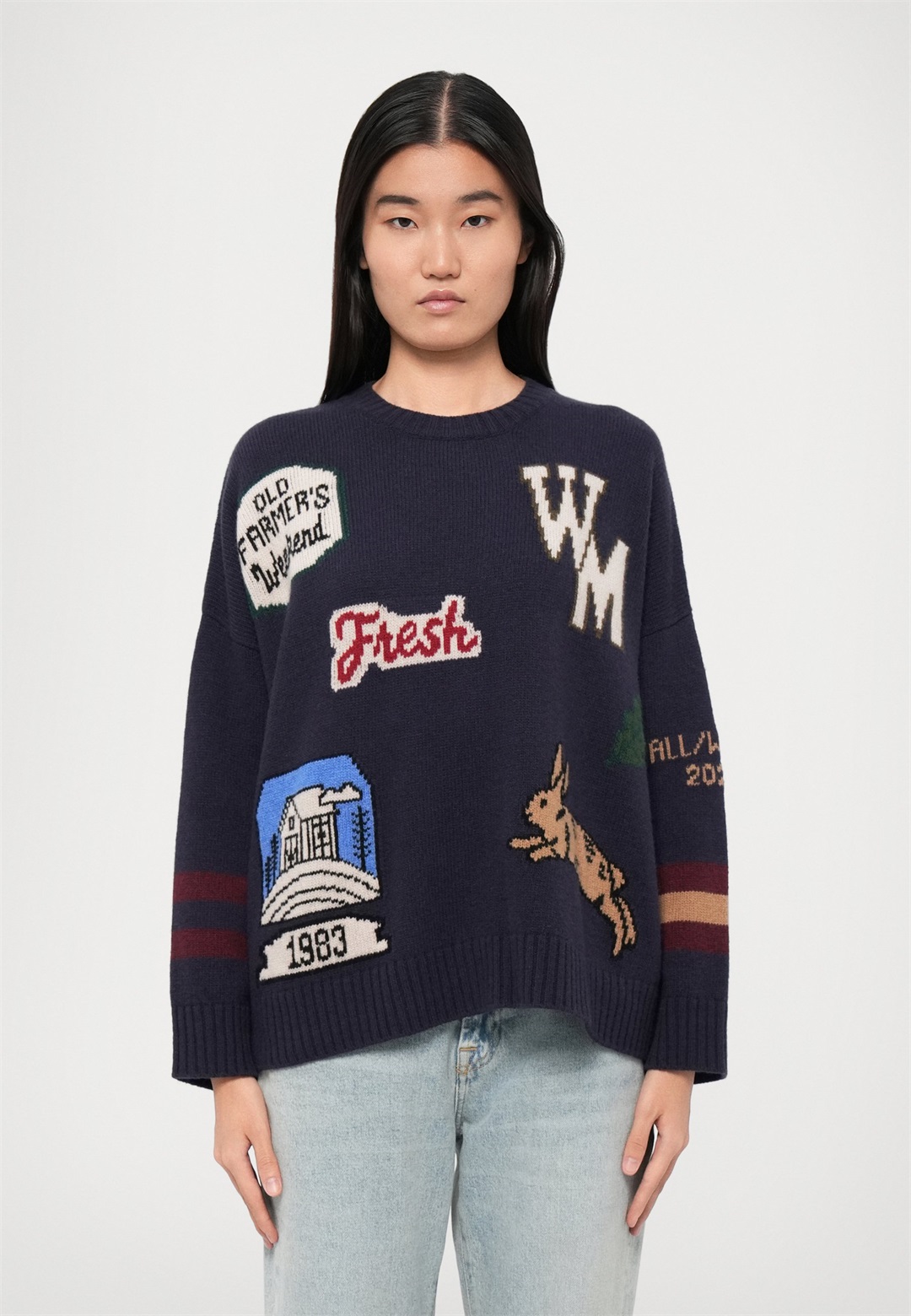 WEEKEND MaxMara PAVIDI - Strickpullover - blu/blau