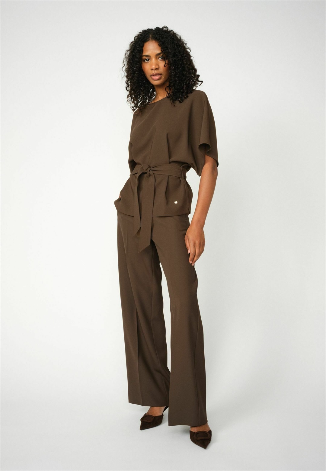 Mos Mosh BAI MILEY - Stoffhose - delicioso/braun