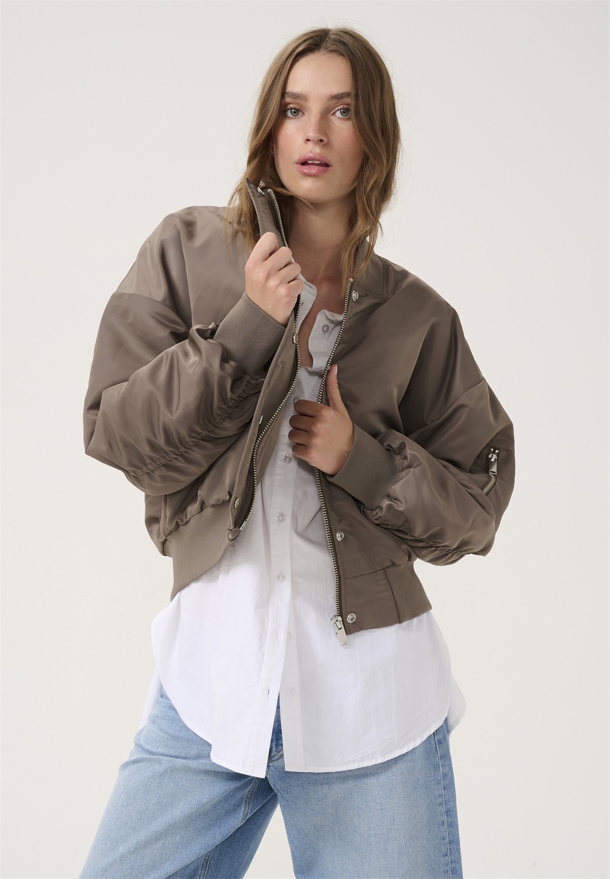 My Essential Wardrobe HELGA SHORT - Bomberjacke - major brown/braun