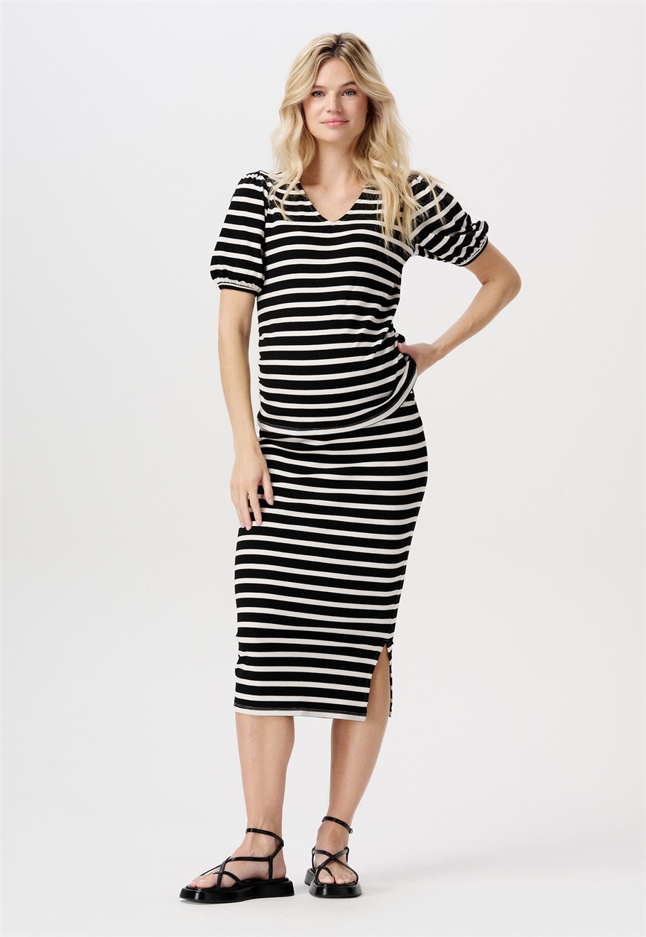 Noppies VIJA - Bleistiftrock - black/schwarz meliert