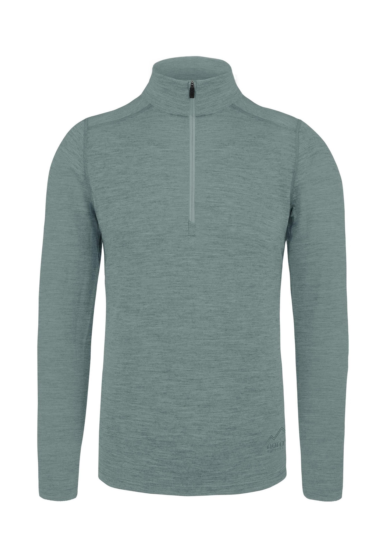 normani Outdoor Sports MIT 1/4 ZIPPER - Langarmshirt - blau/blau-meliert