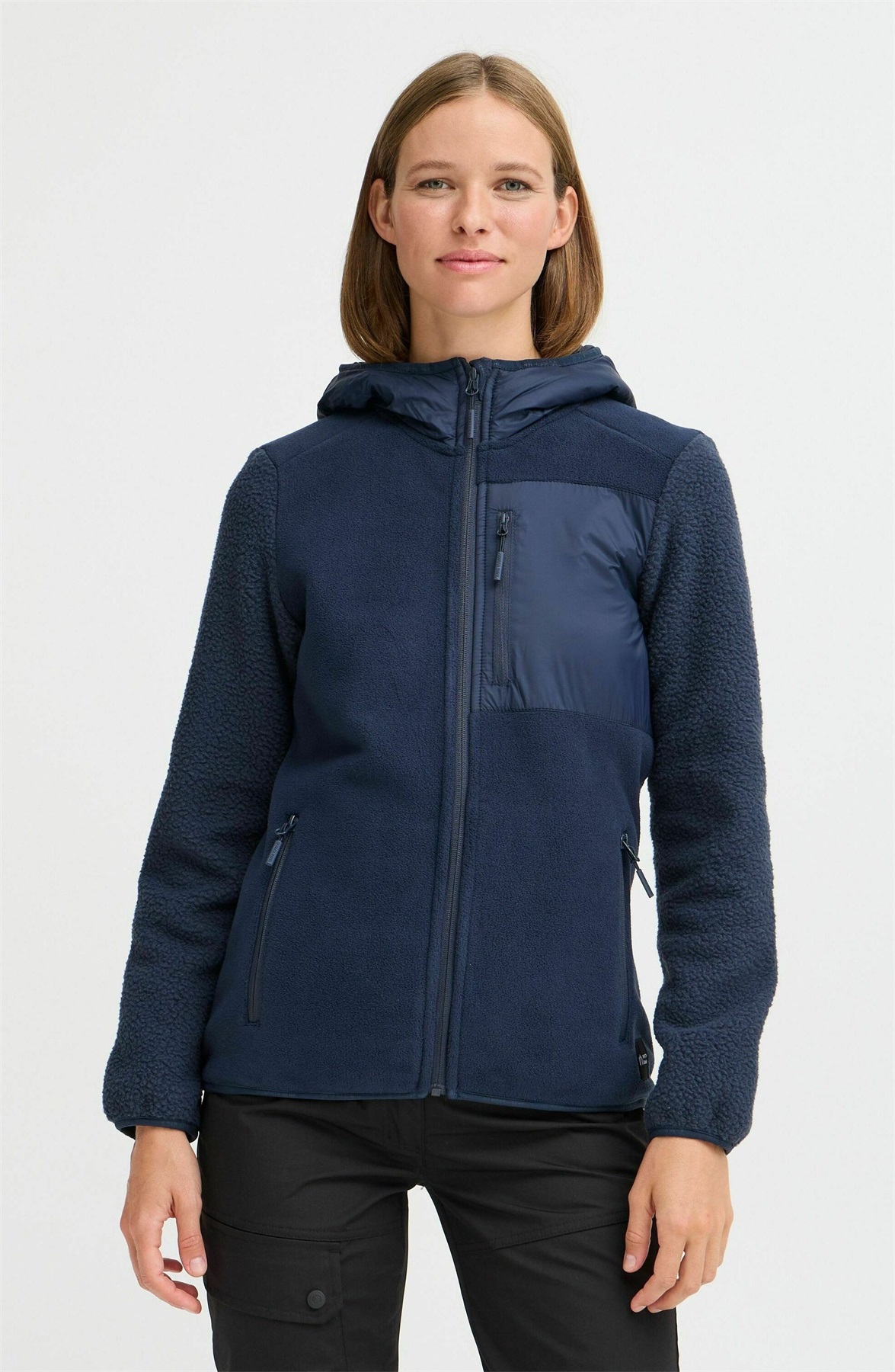 North Bend NBMATTEA W - Fleecejacke - navy blazer/blau