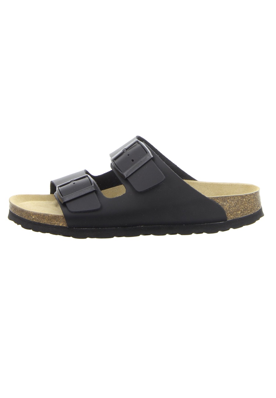 naturalsense UNISEX - Pantolette flach - black/schwarz