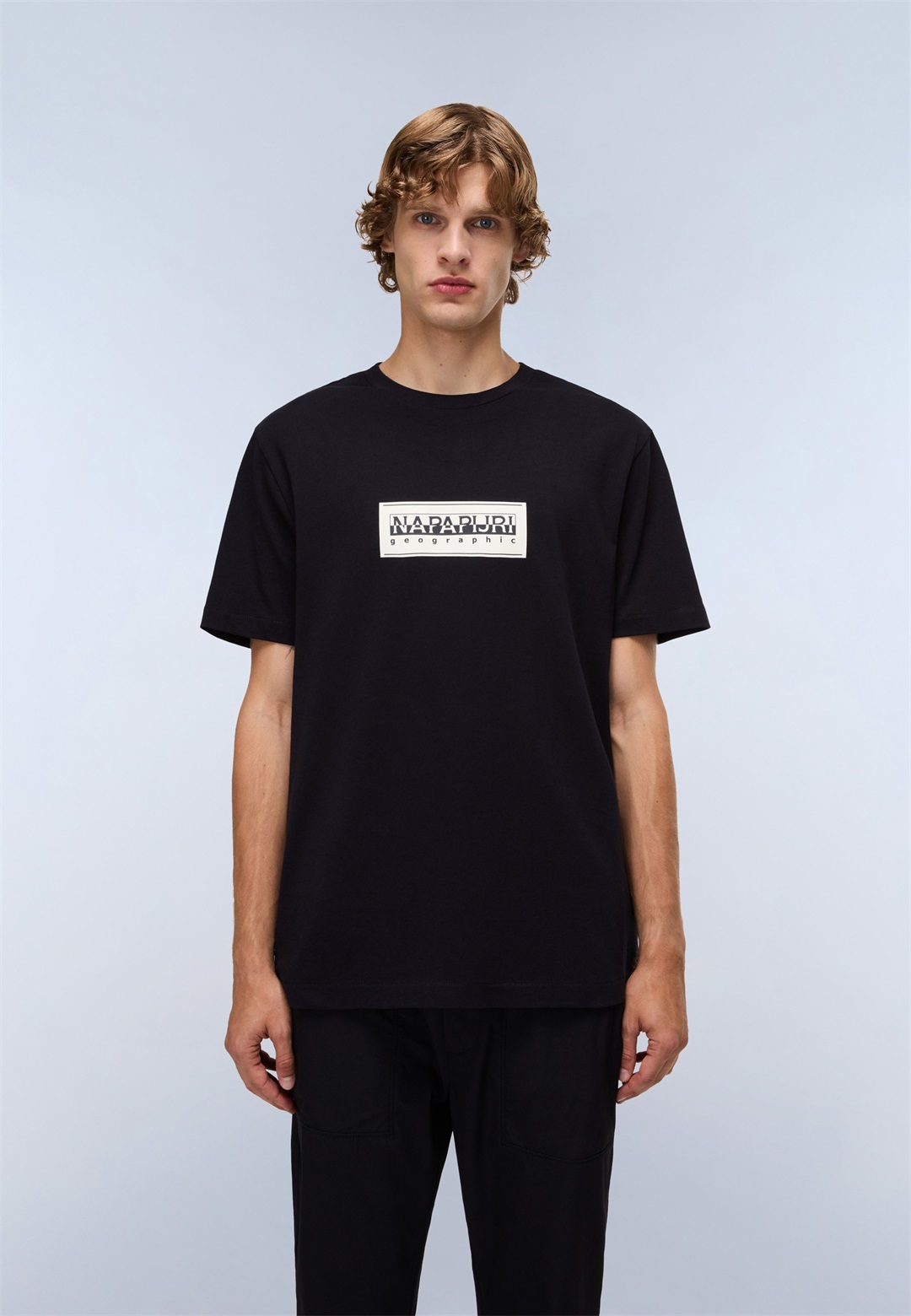 Napapijri LOGO - T-Shirt print - black/schwarz