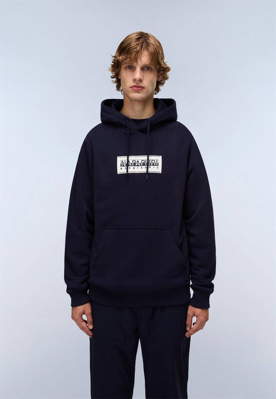 Napapijri BOX LOGO - Sweatshirt - blue marine/dunkelblau