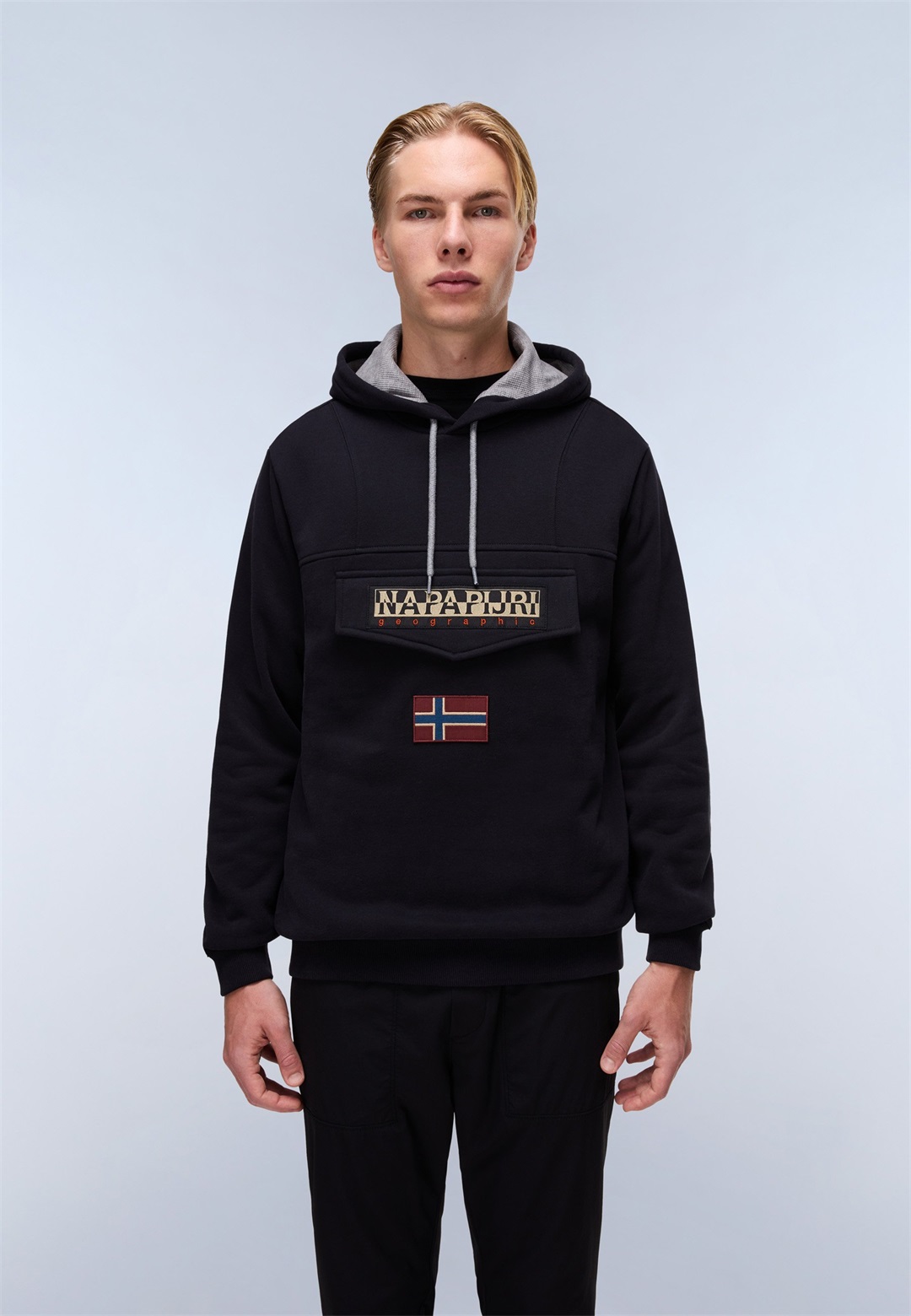 Napapijri BURGEE WINT - Kapuzenpullover - black beauty/schwarz