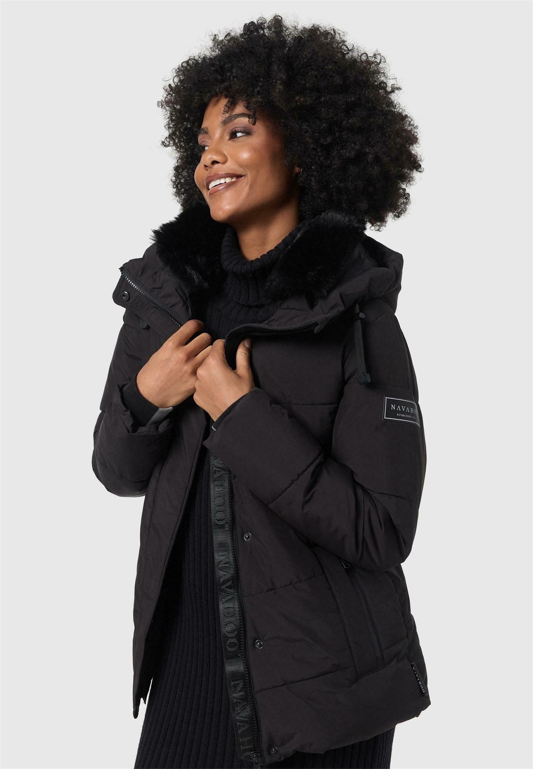 Navahoo SAG JA XIV - Winterjacke - black/schwarz