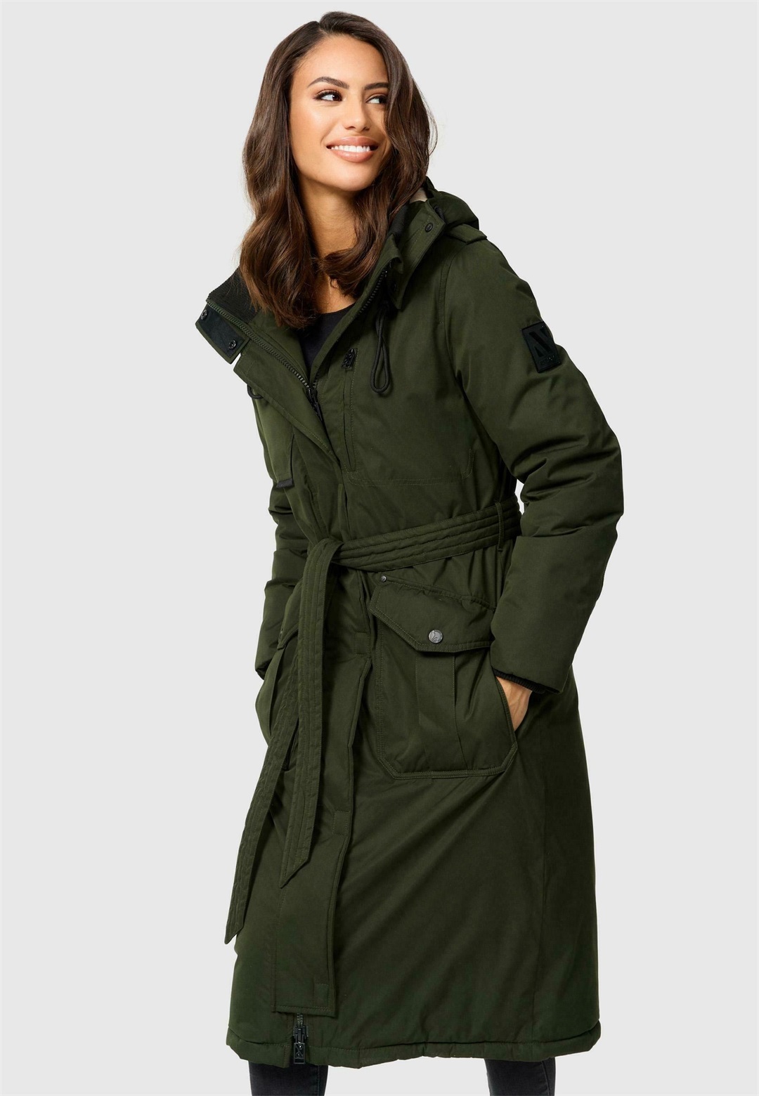 Navahoo HOKULANII - Parka - dark olive/dunkelgrün