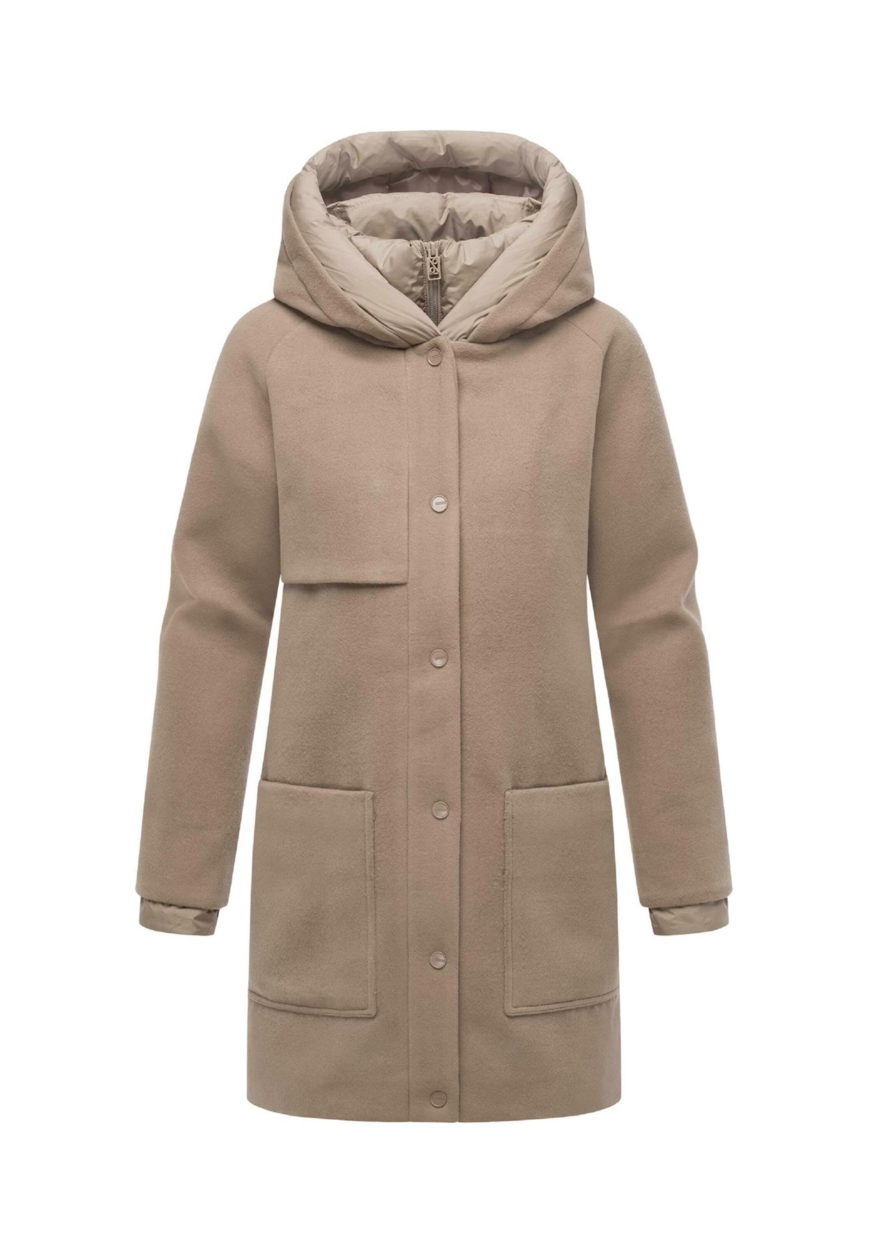 Navahoo FLAUSCHWUNDER - Wintermantel - taupe grey/taupe Navahoo FLAUSCHWUNDER - Wintermantel - taupe grey/taupe