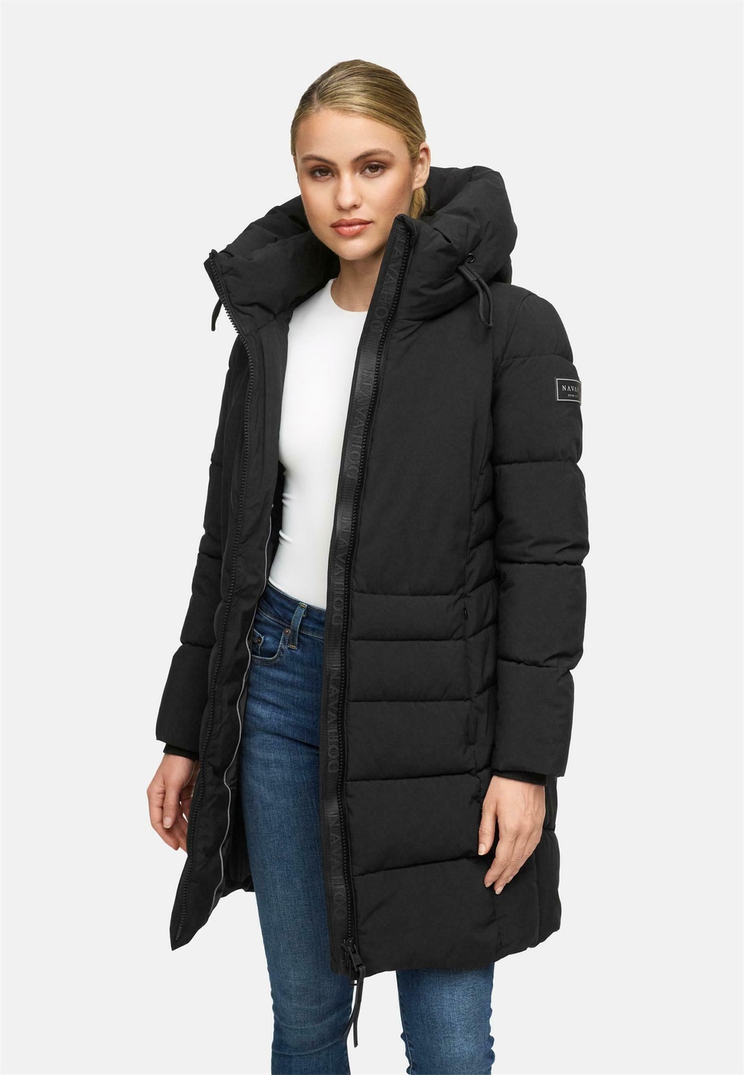 Navahoo Mondnebel - Wintermantel - black/schwarz