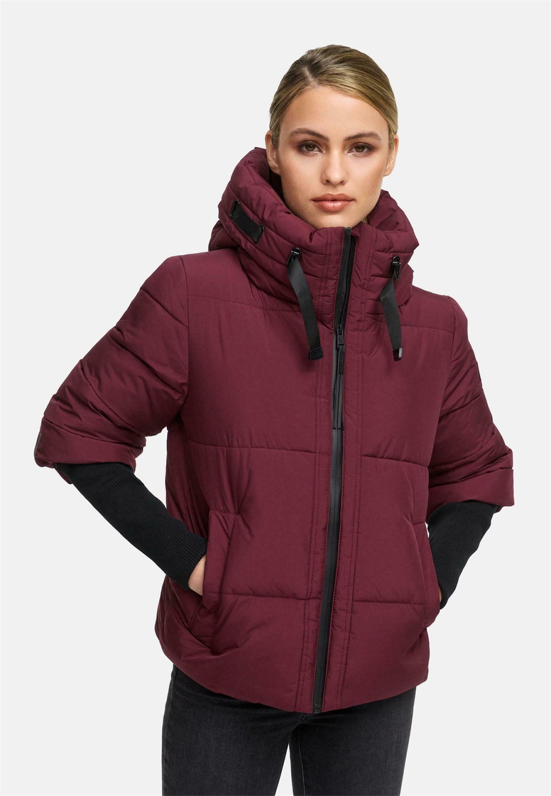 Navahoo Lotusherz - Winterjacke - dark red melange/dunkelrot
