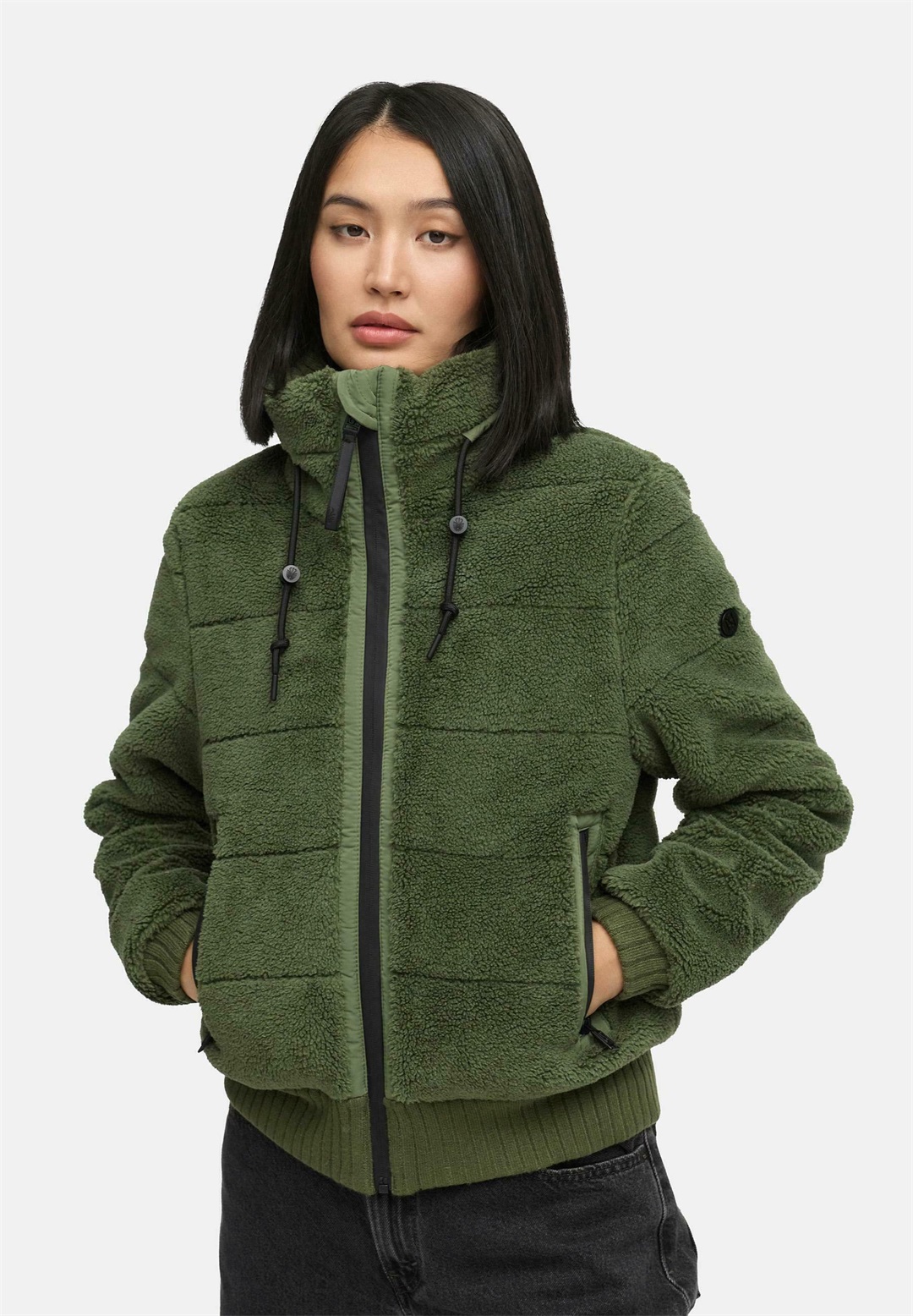 Navahoo SCHNEEPUDER - Winterjacke - olive leaf/hellgrün