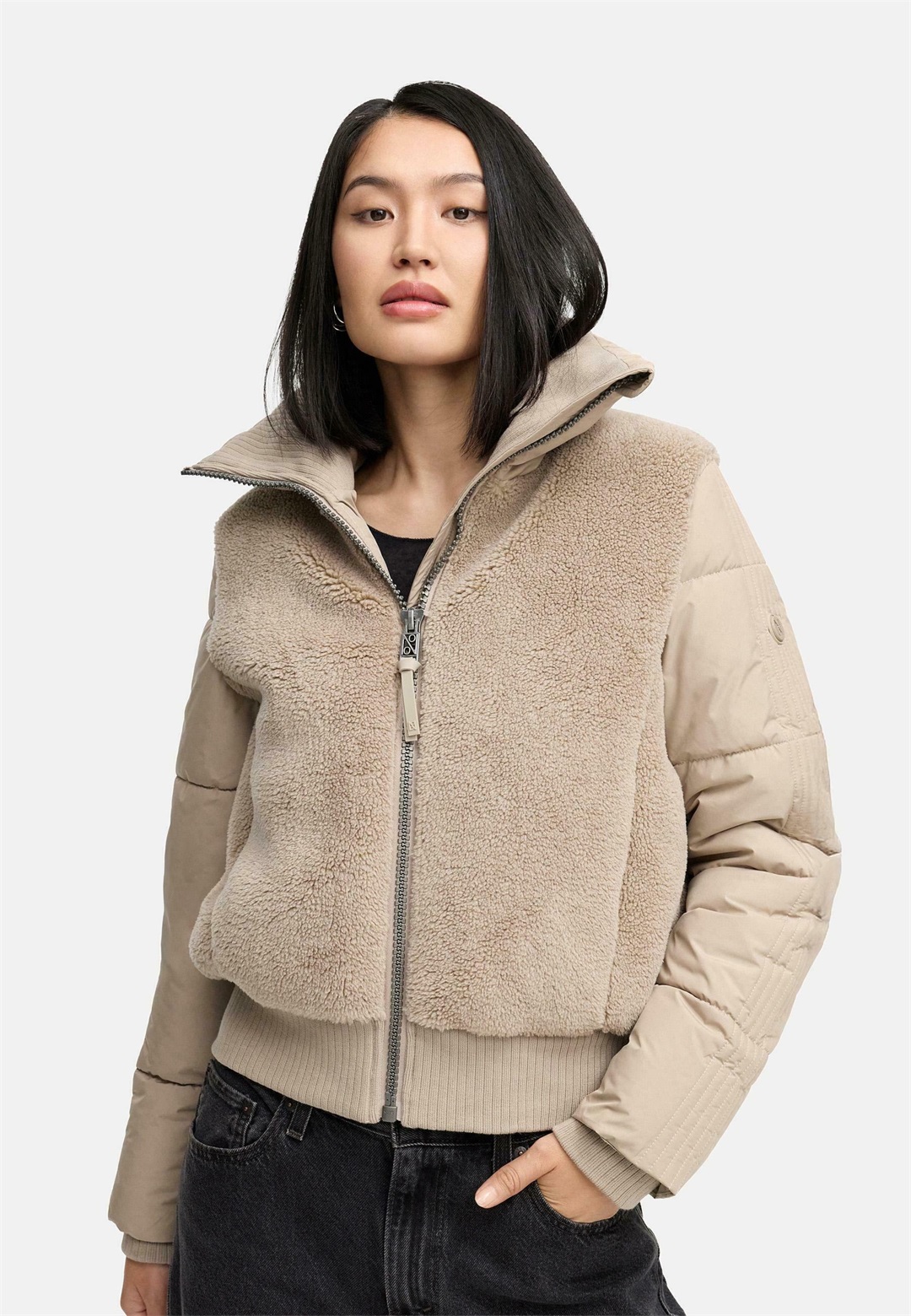 Navahoo TEDDYZONE - Winterjacke - light taupe/taupe