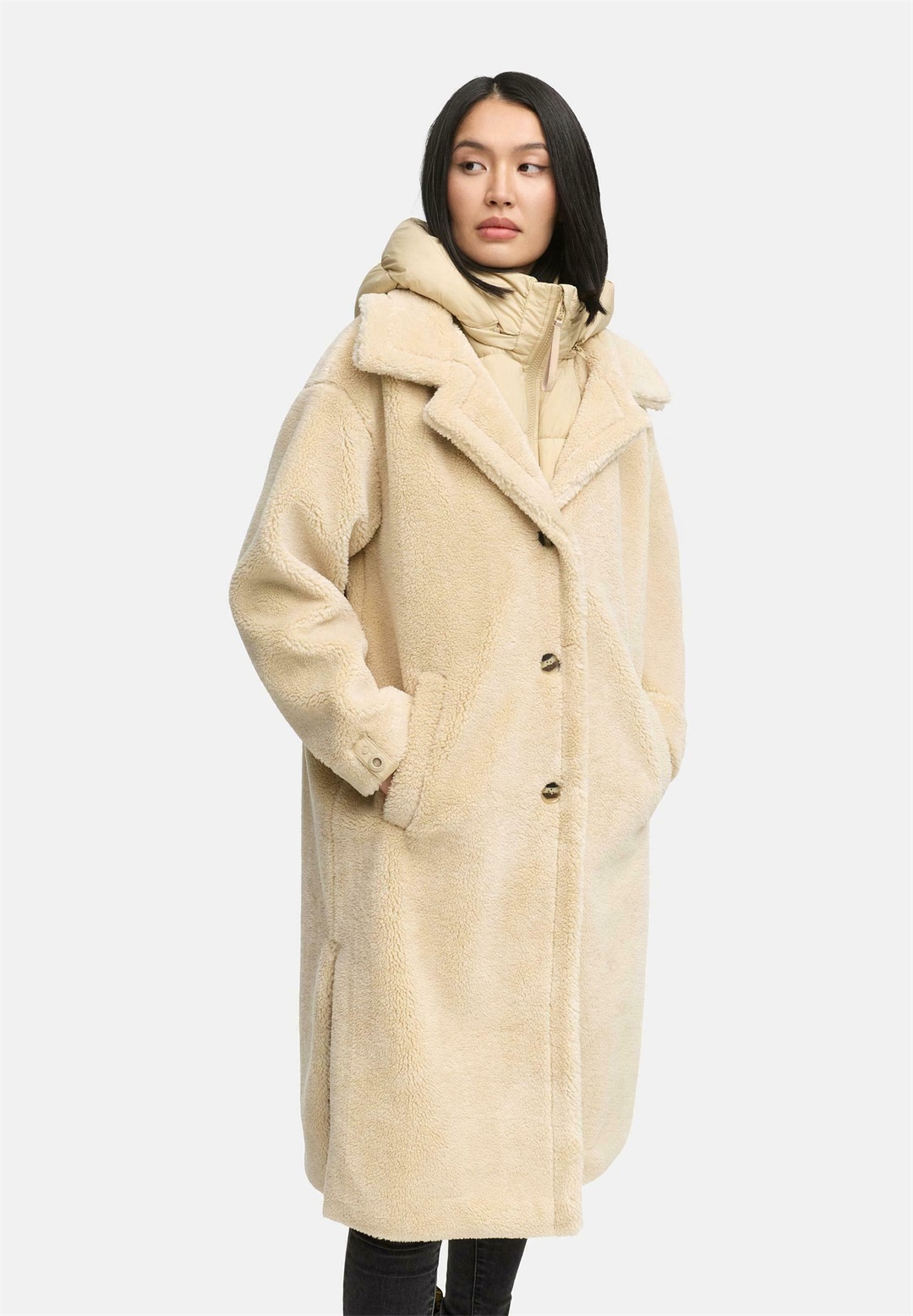 Navahoo TEDDYZAUBER - Wintermantel - beige