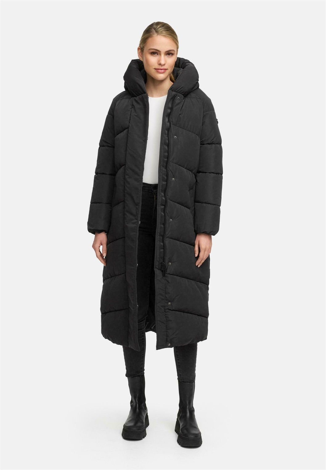 Navahoo EISBLICK - Wintermantel - black/schwarz