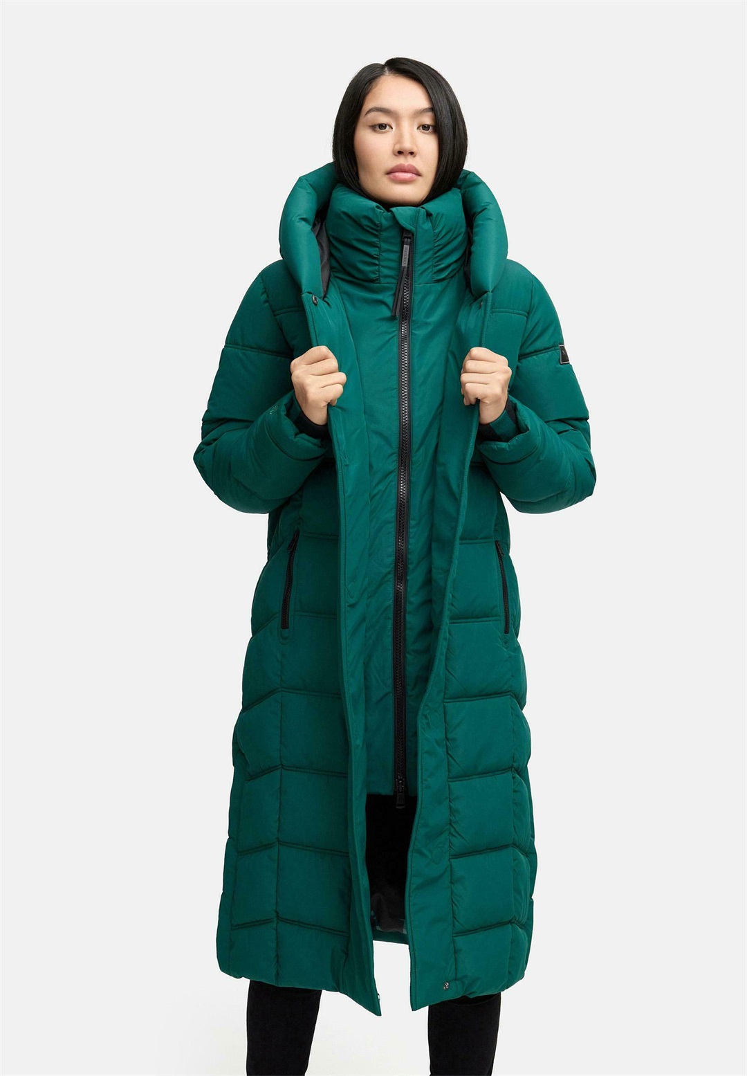 Navahoo ENGELSFEDER - Wintermantel - evergreen/grün