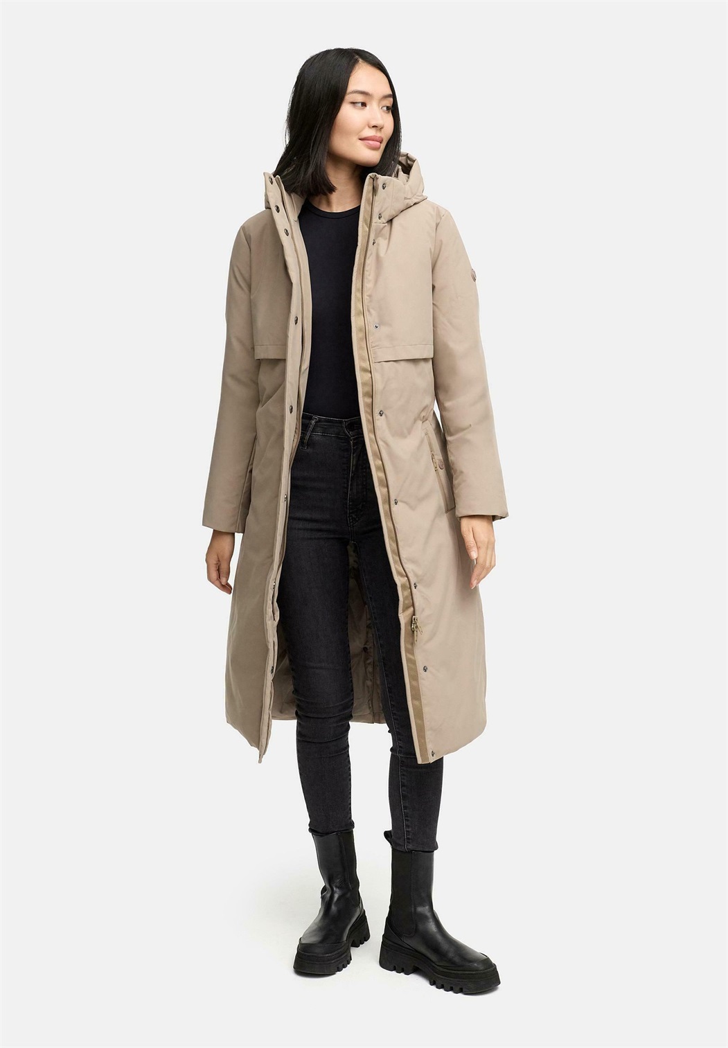 Navahoo WALDBUMMLER - Parka - taupe grey/taupe