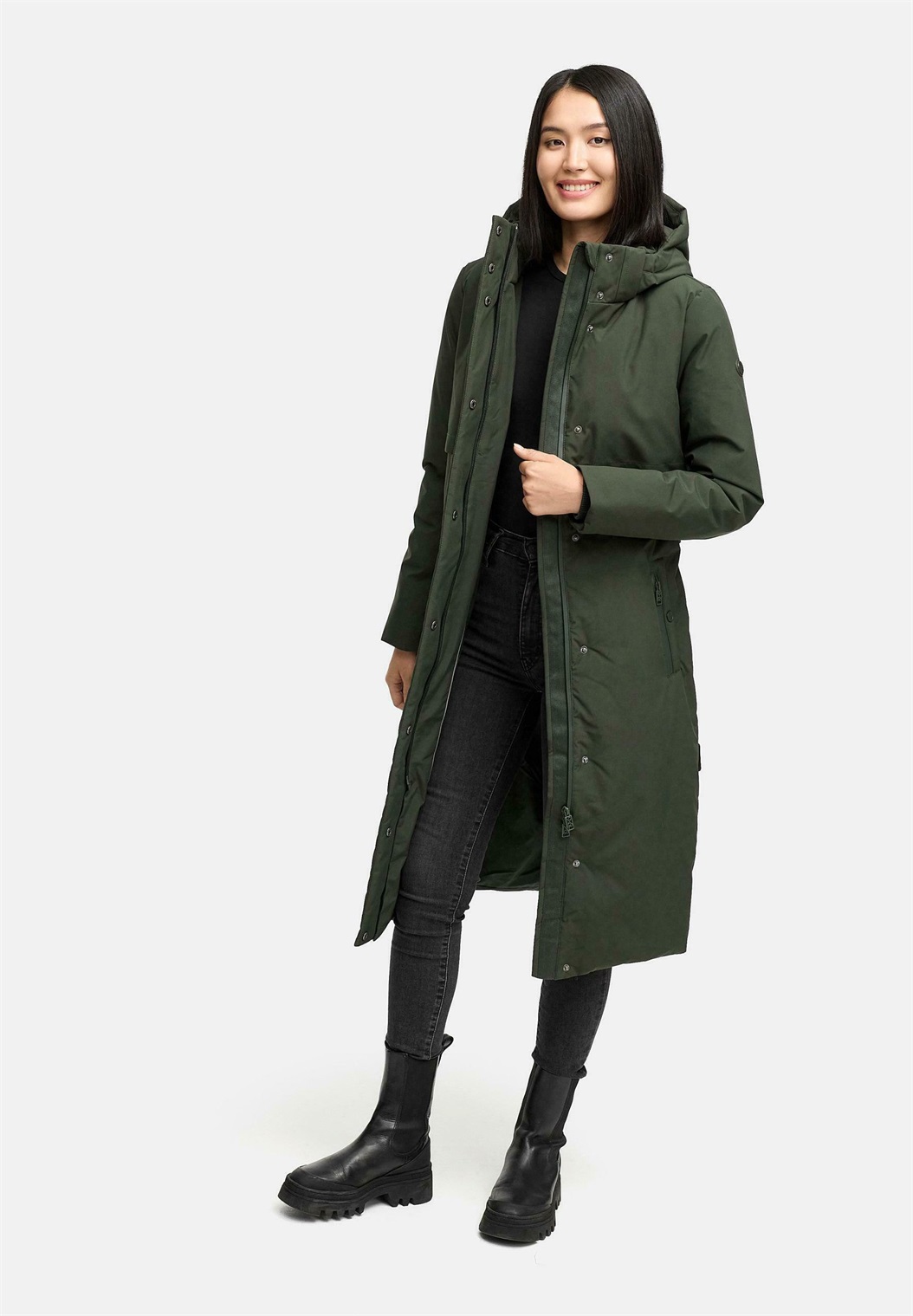 Navahoo WALDBUMMLER - Parka - dark olive/oliv