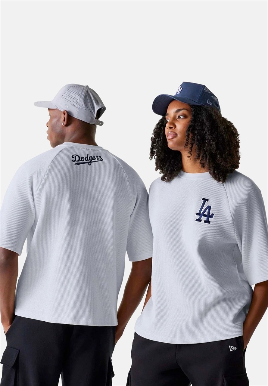 New Era MLB WAFFLE OS LOSDOD DGR UNISEX - T-Shirt print - grey/grau