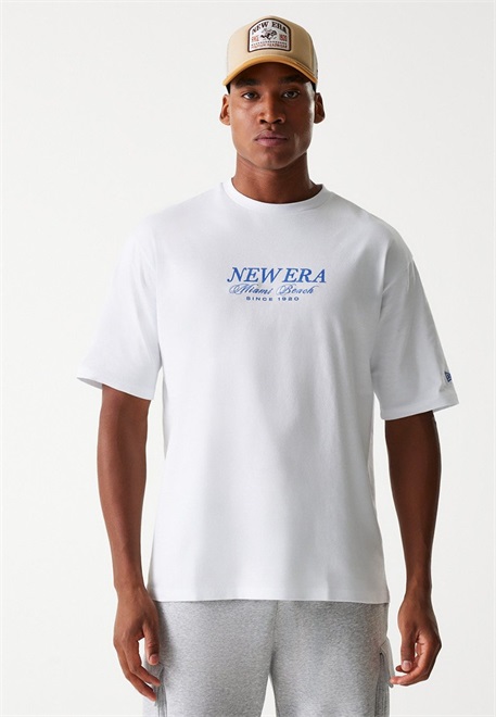 New Era VACATION GRAPHIC TEE UNISEX - T-Shirt print - white/weiß