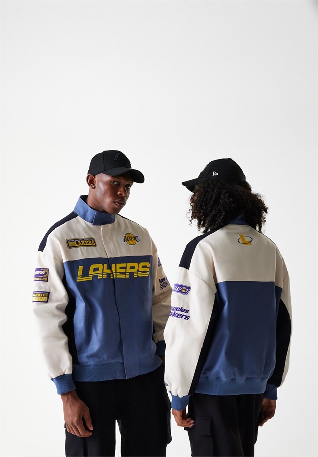 New Era LOS ANGELES LAKERS MOTO UNISEX - Trainingsjacke - blue/white/blau