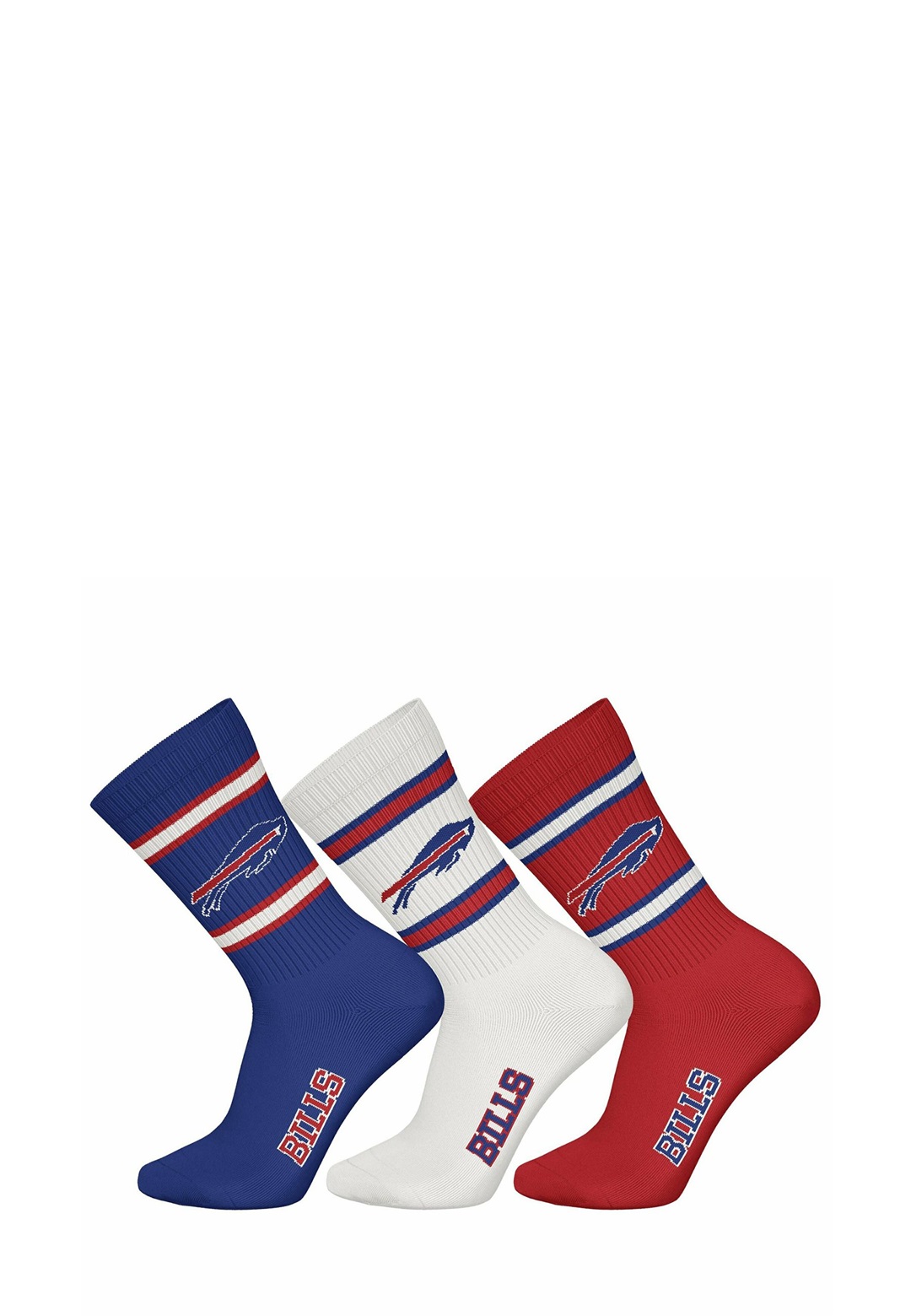 NFL UNISEX 3ER PACK - TEAMS CREW LOGO - Socken - bills/royal