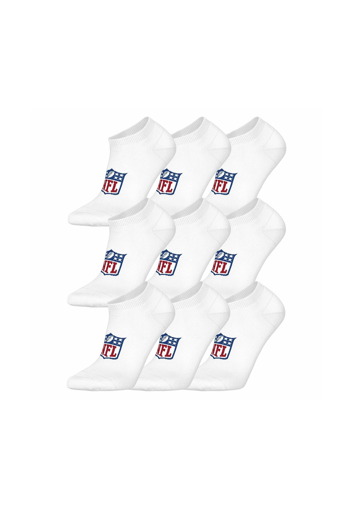 NFL UNISEX 9ER PACK - SHIELD LOGO - Socken - weiß