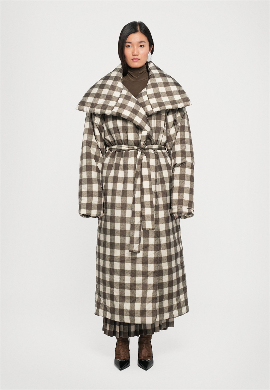 Norma Kamali HIGH COLLAR SLEEPING BAG - Wintermantel - brown/braun