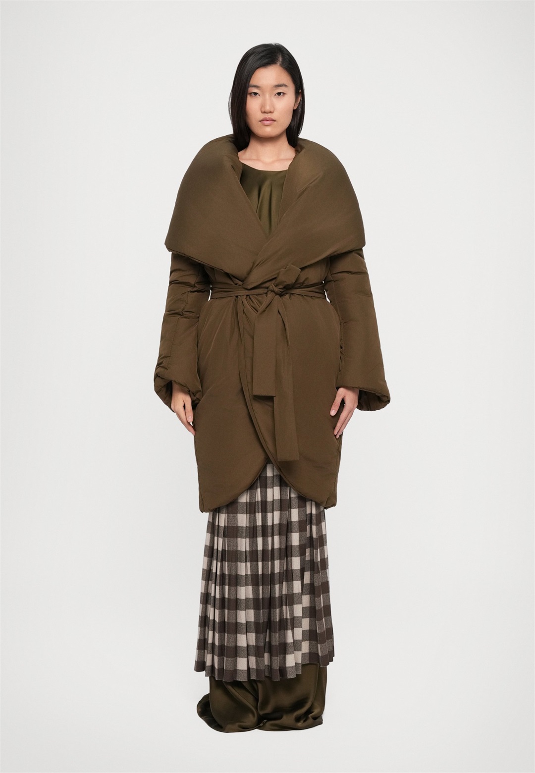 Norma Kamali SHAWL COLLAR SLEEPING BAG COAT - Wintermantel - bark/dunkelbraun