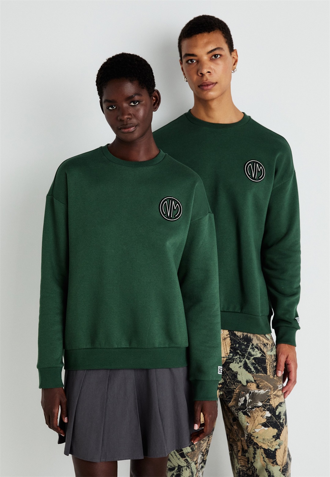 Noisy May NMMILES UNISEX - Sweatshirt - cilantro/black/grün