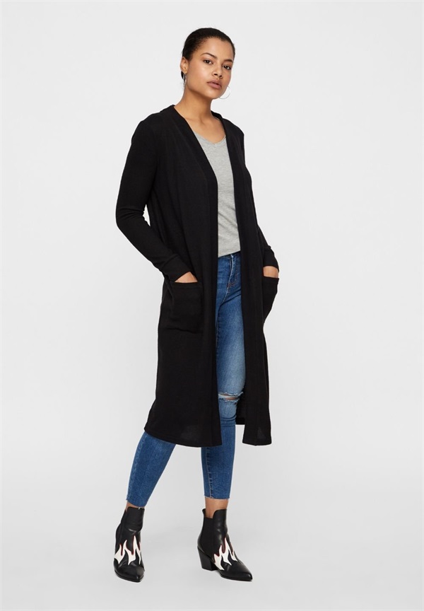 Noisy May NMCITY CARDIGAN - Strickjacke - black/schwarz